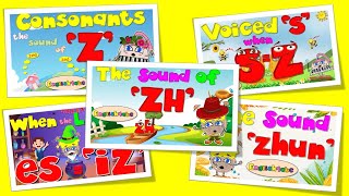 Compilation / The Sounds of z, s=z, zh, es=iz and zhun / Phonics Mix!