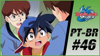 BEYBLADE VFORCE PT-BR EPISÓDIO 46: PODERES MALIGNOS PRETO E BRANCO.