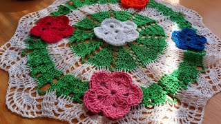 🌺How to crochet a flower🌺🌺Very beautiful and easy🌺🌺🌺🌺Crochet doily