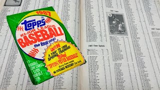 ASMR: Back to 1987! Baseball cards / whisper / gum