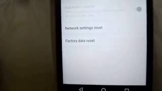 Moto G Turbo Network Reset Settings