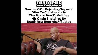 Warren G On Rejecting Tupac's Offer To Collaborate Due To Getting His Chain Snatched Previously