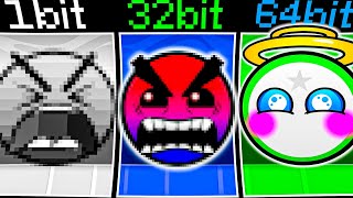 Custom Geometry Dash Faces but everytime more and more bits 26