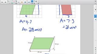 Area of a Parallelogram - 6th Grade