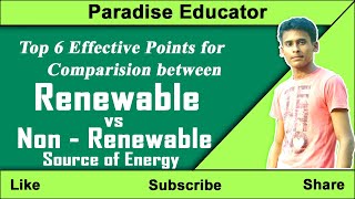 What is the difference between Renewable & Non-Renewable Sources of Energy?