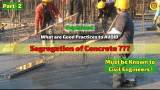 Good practices to avoid segregation of concrete #construction#civilengineering#concrete#vimutti_coe