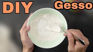 How to make Gesso at home | an easy way to make Gesso | DIY Gesso|  Aayushiiart