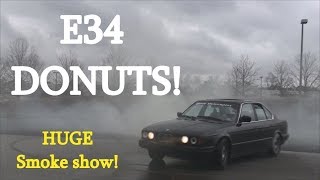 #E34 #Donuts #Drifting BMW DONUTS! Hooning in the 525i