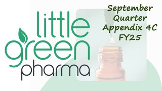 Little Green Pharma Up 30% on Quarterly