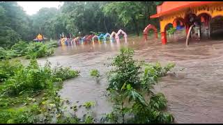 Kadra Mahamaya Temple under water July 22nd 2021