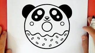 WIE ZEICHNET MAN KAWAII PANDA DONUT