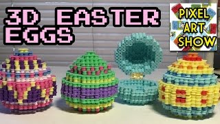 3D Perler Bead Easter Eggs - Pixel Art Show