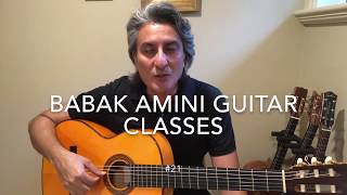 BABAK AMINI GUITAR CLASSES #21, Basics #4