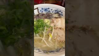 【ラーメン一発】#福岡ラーメン #ラーメン 大盛りラーメンと焼きめし1200円