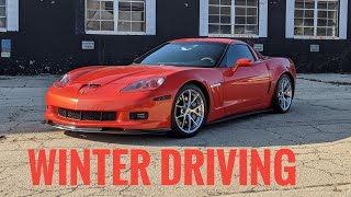 Can You Daily Drive A Corvette In Chicago Winter? C6 Grand Sport Winter Drive