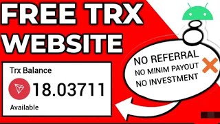 Start With $0 ! Earn $1 Daily + PROOF : Top TRON TRX Free Earning Site + Withdrawal PROOF🤑| Crypto