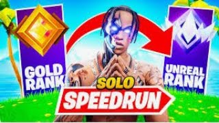 How I Race To Unreal In Fortnite From Unranked (Fortnite Speed run)