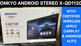 Onkyo 1120 Android stereo with certified wireless apple carplay & Android auto #onkyo #carstereo