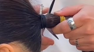 Watch This PonyTail Get Chopped As She Gets A Pixie Cut ✂️✂️