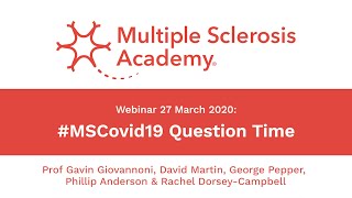 #MSCovid19 Question Time: 27/03/20 | G Giovannoni, D Martin, G Pepper, P Anderson, R Dorsey-Campbell