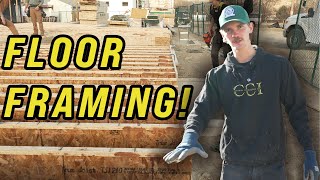 Phase ONE of Framing a House, Snapping, Plating, Rolling Joists