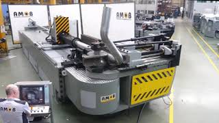 AMOB CH 220 3-axis CNC tube and pipe bending machine bending 6.625” x .078” wall x 9.9” CLR