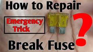 How to Repair car fuse in emergency situation/how to replace car fuse/types of car fuse box/All cars