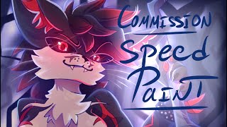 In the dark woods | Medibang Speedpaint | Commission (furry)