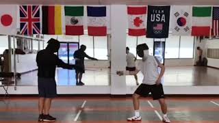 A short foil lesson with coach Gabor Fekete.