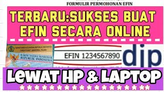 Terbaru Buat EFIN Pajak Secara Online Lewat HP & Laptop