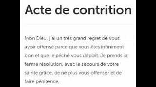 TELE CBNDF : ACTE DE CONTRITION