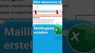 Excel Trick: So erstellst du im Handumdrehen einen Mailverteiler! 📧💼