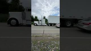 #shorts Slick white Peterbilt drive by