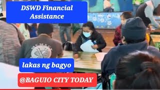 PILA SA DSWD FINANCIAL ASSISTANCE NGAYONG ARAW BINAGYO. Halos basa pati mga forms. #falconph #baguio