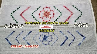 *371* BORDADO EM PONTO ILHÓS - VERSÃO CANHOTO - Tathinha Bordados Variados