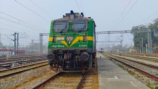 WAG9 Locomotive Crossing In Train Indian Railway