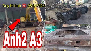 Xe Cuốc miền tây_máy đào sumitomo Sh A3  và tháo bơm k3v63 kiểm tra thay sim bơm