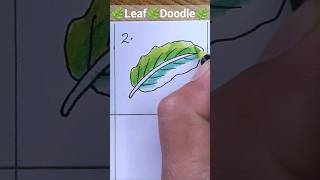 How to draw Leaf | Doodling Art #shorts #shortvideo #trending #viral #viralvideo #trendingshorts