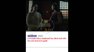 widow -  Meaning, Pronunciation, Usage | Learn English with TV Shows