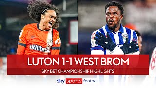 Maja scores cheeky backheel! 🤩 | Luton 1-1 West Brom | EFL Highlights