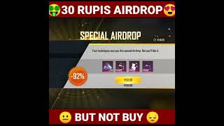 I got 😘 30 rupis airdrop with 299 daimonds 🤑 but I can't buy 😩 || #shorts