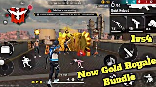 New Gold royale Bundle in Free fire 😧 Impossible Headshots 🥵 Gameplay || Garena Free fire -