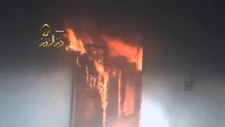 Syria   Houses Burn as Assad Army Attacks Jubaila in Deir Ezzor 4 25 13