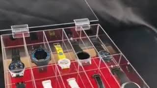 ACRYLIC WATCH ORGANIZER WITH DRAWER