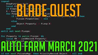 BLADE QUEST | HACK/SCRIPT | AUTO FARM MARCH 2021