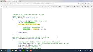 cpp string class - Module 8 video 2