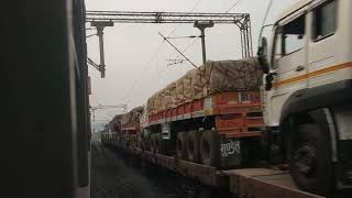 12052 Madgaon - Mumbai JanShatabdi Express Overtaking Ro-Ro Train Service