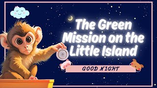 【Goodnight Fairytales💤】The Green Mission on the Little Island 🐒🐇🐘 A Relaxing Sleepy Story For Kids