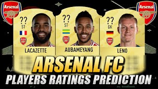 FIFA 21 | ARSENAL FC PLAYERS RATINGS PREDICTION | w/ Aubameyang, Leno & Lacazette