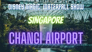 Must-See Disney Show at the Stunning Rain Vortex in Singapore Airport